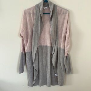 CAMBER&GRACE PALE PINK &GREY CARDIGAN WOMEN SIZE S